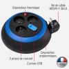 Котушка для кабелю Brennenstuhl Design-Box CL-S з USB, 3 розетками та 2 USB-портами для зарядки