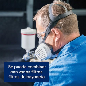 Media máscara Dräger X-plore 3300: protección respiratoria con filtros A2P3 para un uso versátil