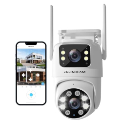 360° PTZ Überwachungskamera von 2.5K mit Wi-Fi, Farb-Nachtsicht und Bewegungserkennung