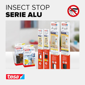 Москитная сетка на дверь XL с алюминиевой рамой от Tesa, установка Easy-Fit