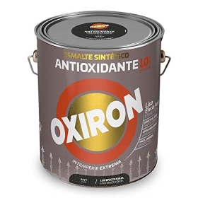 OXIRON Antioxidative Schmiedeeffekt-Lackierung – Schwarz, Glatte Oberfläche, 4 L