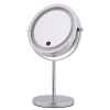 Zdong LED desk mirror, rotatable & dimmable, lightweight metal, USB rechargeable, dual size