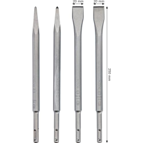 Juego de cinceles Bosch PRO SDS plus-4C – Para hormigón y ladrillo, accesorios profesionales