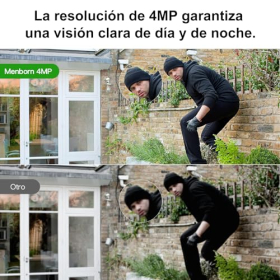 Вулична Wi-Fi камера відеоспостереження 4MP – Highwings, 360° IP, виявлення руху зі штучним інтелектом, нічне бачення, 2 шт.