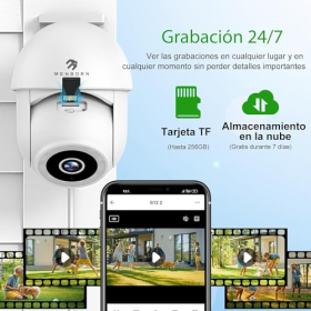 Вулична Wi-Fi камера відеоспостереження 4MP – Highwings, 360° IP, виявлення руху зі штучним інтелектом, нічне бачення, 2 шт.