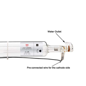 Tubo láser de vidrio CO2 TEN-HIGH de 50 mm de diámetro, 700 mm de longitud, 40 W para grabado DIY