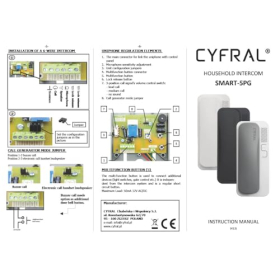 Cyfral Smart 5p Universelles Haustelefon 4–6 Leitungen