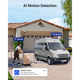 ANNKE FCD600 Dual-Linsen Outdoor Sicherheitskamera 6 MP, 180° Weitwinkel, Nachtvision, Personen- & Fahrzeugerkennung