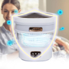 Mini camping washing machine 15 L, 2-in-1 spin dryer, portable, grey