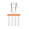 HTsafe HT pipe DN 110 x 1000 mm with socket, grey from Ostendorf