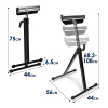 Height-adjustable rolling stand 68–108 cm up to 90 kg – Sonnewelt – Foldable with anti-slip feet