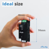 Shelly Qubino Wave Pro Shutter Z-Wave – Control de persianas enrollables de 2 canales, montaje en carril DIN