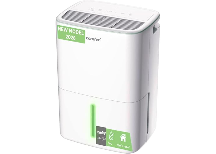 COMFEE Aqua Dry dehumidifier – 10L, quiet, compact and efficient COMFEE Aqua Dry dehumidifier – 10L, quiet, compact and efficient