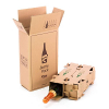 Cajas para envío de botellas, paquete de 2 (5 unidades) SOLO CAJAS, embalaje de alta protección, ecológico