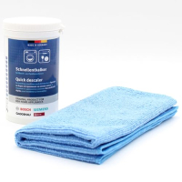 Descalcificador rápido para lavadoras y lavavajillas 250 g + paño de microfibra