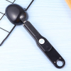 Báscula electrónica de cocina DELURA Spoonlcd con peso múltiple para especias, harina y porcionado, color negro.