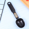 Báscula electrónica de cocina DELURA Spoonlcd con peso múltiple para especias, harina y porcionado, color negro.
