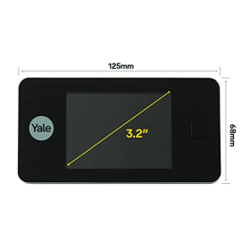Yale Digital Door Viewer YY45 105° Wide Angle 3.2" Screen Silver