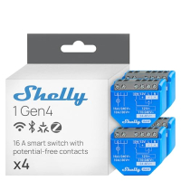 Shelly 1 Gen4 WLAN Smart Relais 1-Kanal 16A potentialfrei Timer Schalter Alexa Google Matter