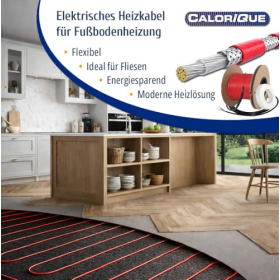 Electric underfloor heating cable 16W/m – 700W, 43.75m, TWIN technology