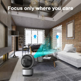 2K 3MP внутрішня камера, 5 ГГц Wi-Fi, огляд 360°, виявлення руху зі штучним інтелектом, нічне бачення, двосторонній аудіозв'язок