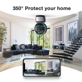 2K 3MP внутрішня камера, 5 ГГц Wi-Fi, огляд 360°, виявлення руху зі штучним інтелектом, нічне бачення, двосторонній аудіозв'язок