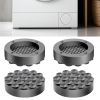 Anti Vibrationsdämpfer für Waschmaschine, 4er Set, rutschfeste Gummi Unterlagen, Grau
