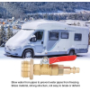 Aramox Winter Purge Adapter Brass, quick coupling for water pipes and vehicles