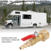 Aramox Winter Purge Adapter Brass, quick coupling for water pipes and vehicles
