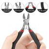 Precision side cutters for crafts, jewelry wire, cables and fine work