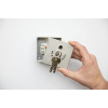 Schellenberg wall-mounted key switch, white