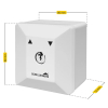 Schellenberg wall-mounted key switch, white