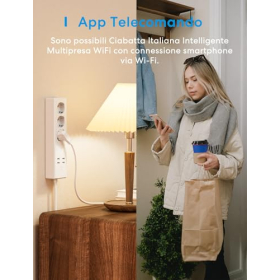 meross Smart WLAN Steckdosenleiste mit 3 AC Steckdosen und 4 USB Ports, Alexa und Google kompatibel