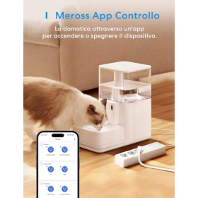 meross Smart WLAN Steckdosenleiste mit 3 AC Steckdosen und 4 USB Ports, Alexa und Google kompatibel