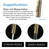 TIMACO kitchen faucet in brushed gold with pull-out spray head and 360° swivel function