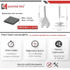 Система вирівнювання плитки Shaffer Pro 2 мм з 400 затискачами та 200 багаторазовими гвинтовими ковпачками