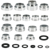 16-piece tap adapter set 16–28 mm for garden and kitchen connections, with seals