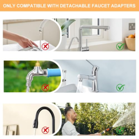 16-teiliges Wasserhahn Adapter Set 16–28 mm für Garten- und Küchenanschlüsse, mit Dichtungen