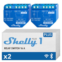 Shelly Plus 1 WLAN Schalter 2er Set für Smart Home Automatisierung