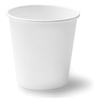 Cocobanana Pappbecher 180 ml für heiße und kalte Getränke, Weiß