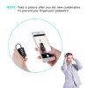 4-digit combination lock for lockers, schools, gyms and outdoor areas, black