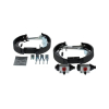 BOSCH KS666 brake shoe set for drum brakes, pre-assembled complete set for the rear axle