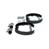 BOSCH KS666 brake shoe set for drum brakes, pre-assembled complete set for the rear axle