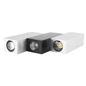 Aplique de pared LED de 6W para uso interior, moderno aplique de aluminio con luz bidireccional.