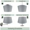 Lampen­schirm aus Baumwolle E14/E27 Wogati Premium, Weiß, XXL