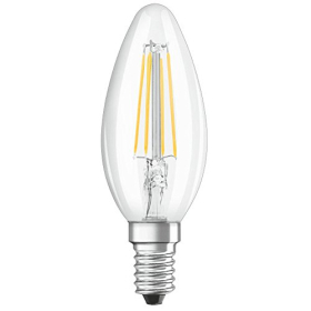 OSRAM LEDVANCE B40 E14 LED candle bulb, 4W, 2700K