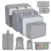 AiQInu travel organizer set for suitcase and luggage organization