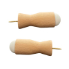 Beechwood furniture handles for drawers and cabinet doors, set of 2
