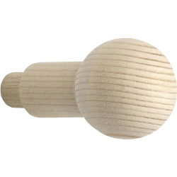 Horus wooden wall hook made of spruce wood for wardrobe and storage