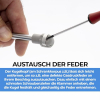Gasdruckfeder 380N für Klappenbeschläge und Türdämpfung
